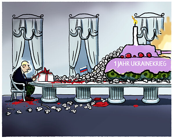 Putin und der erste Jahrestag des russischen Angriffkriegs