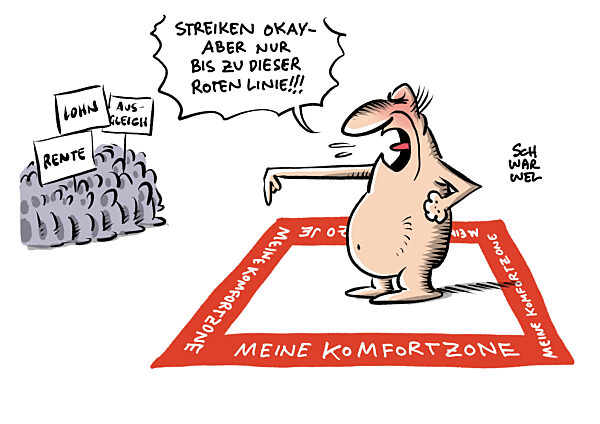 Nach Warnstreiks an Flughaefen : Arbeitgebende wollen Streikrecht begrenzen