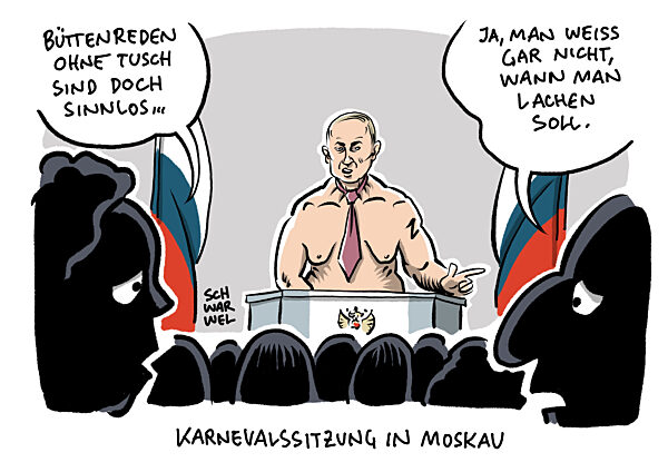 Putin gibt in Rede zur Lage der Nation Westen Schuld an Ukrainekrieg