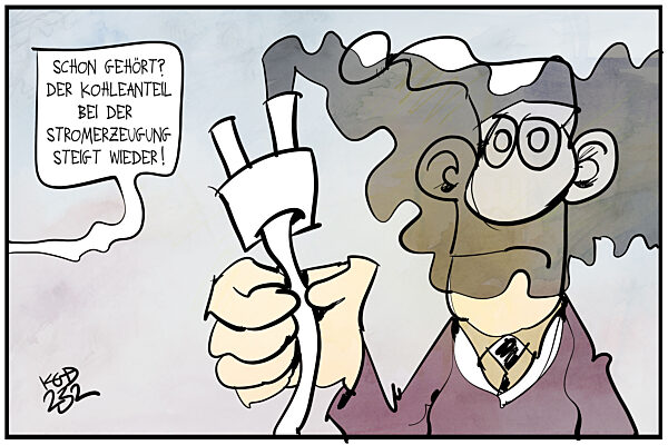 Der Kohleanteil fuer die Stromerzeugung steigt wieder an