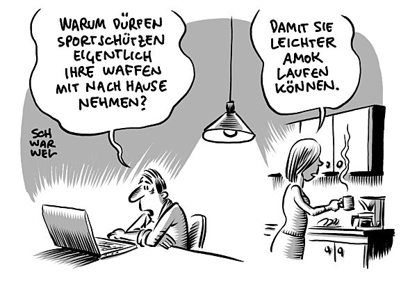 Nach Amoklauf in Hamburg : Debatte ueber schaerferes Waffenrecht