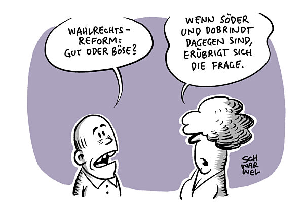 Nach hitziger Debatte : Bundestag beschliesst Wahlrechtsreform
