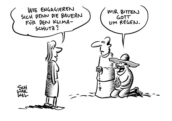 Mit Religion gegen Duerre in Suedfrankreich