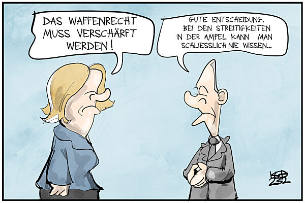 Faeser will das Waffenrecht verschaerfen