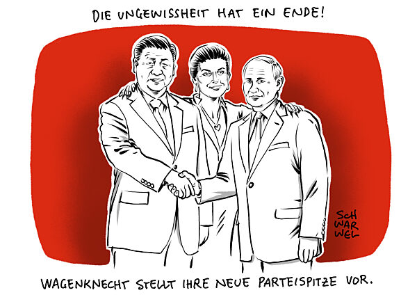 Wagenknecht Partei Die Linke Xi laedt trotz Haftbefehl Putin ein