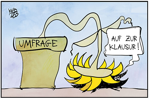 Die Gruenen gehen in Klausur