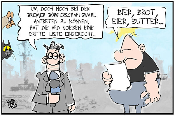 Die AfD kann nicht an der Bremer Buergerschaftswahl teilnehmen