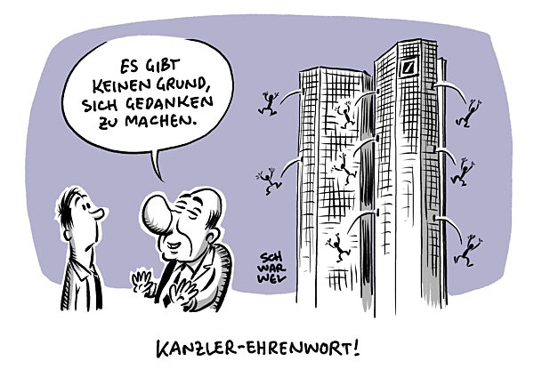 Bankenturbulenzen dauern an ? Bundeskanzler Olaf Scholz