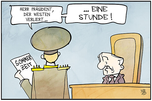 Der Westen verliert eine Stunde