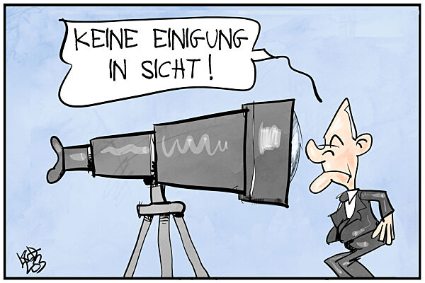 Keine Einigung bei den Koalitionsgespraechen