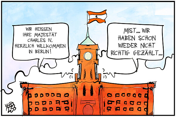 Berlin heisst den Koenig willkommen