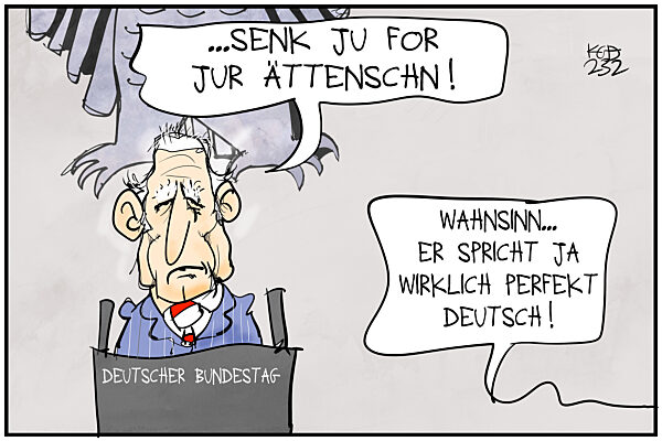 Koenig Charles III. im Bundestag