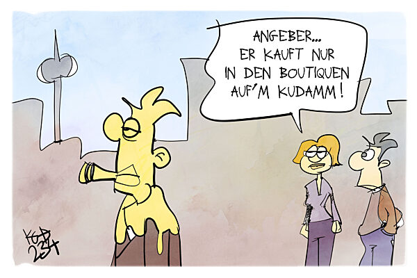 Farbattacke auf Nobelboutiquen auf dem Kurfuerstendamm