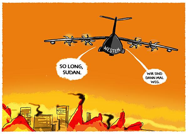 Sudan evakuiert