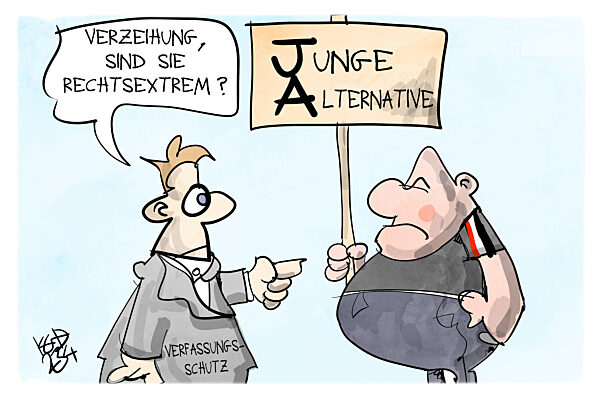 Der Verfassungsschutz stuft die Junge Alternative als rechtsextrem ein