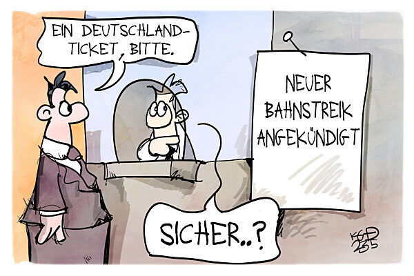 EVG kuendigt lange Warnstreiks an