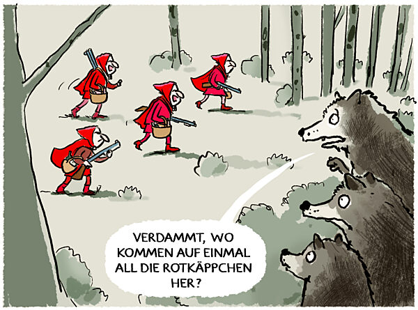 Wolf und Mensch ....