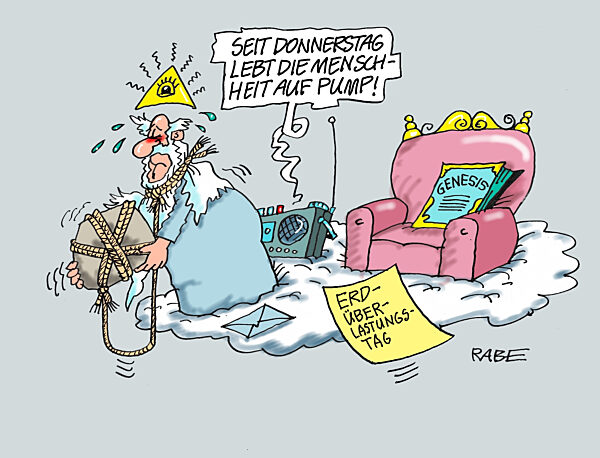 Erdueberlastung Gott steigt aus
