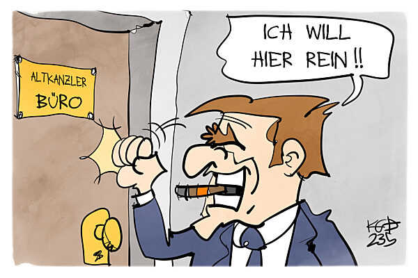 Gerhard Schroeder kaempft um sein Buero