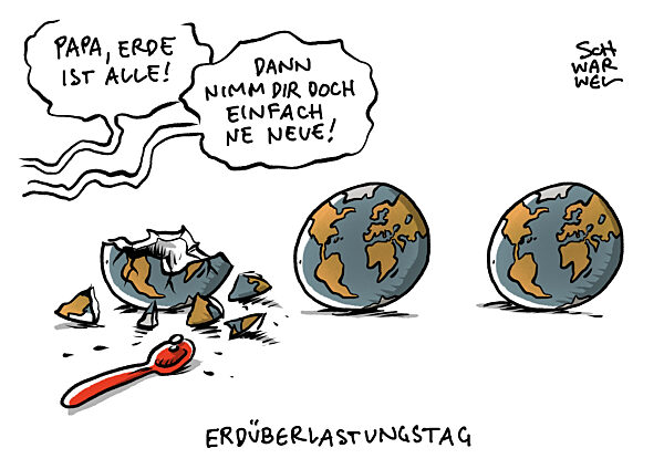 Deutscher Erdueberlastungstag : Ressourcen fuer 2023 schon verbraucht