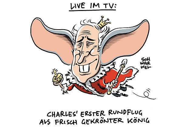 Mittelalterliche Riten : Charles Kroenung mit Ritualen Insignien u. Salbung