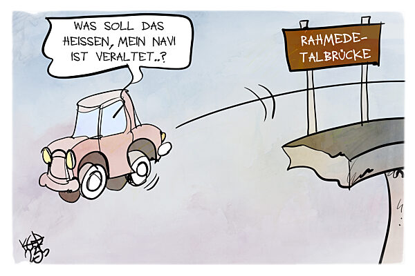 Sprengung der Rahmedetalbruecke