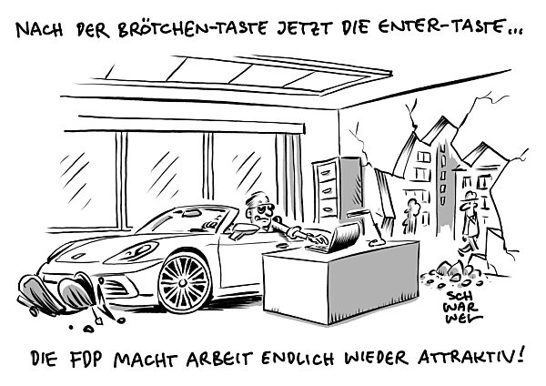 Broetchentaste Kurzparken : FDP will Innenstaedte autofreundlicher machen