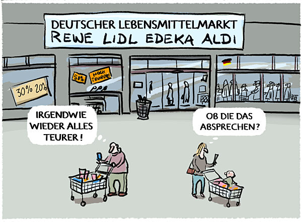 Gewinnmitnahmen bei den Supermarktriesen