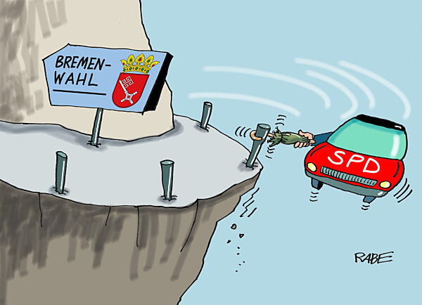 Schwungvoll ueber dem Abgrund