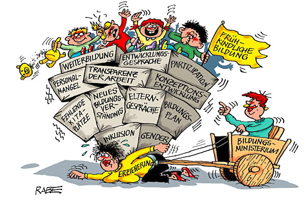 Vor den Karren gespannt