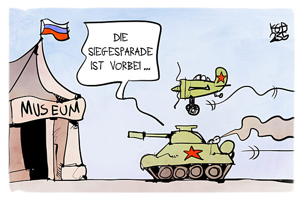 Tag des Sieges mit Museumsstuecken