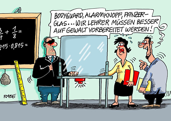 Knopfdruck im Klassenzimmer