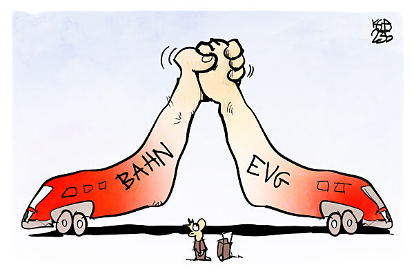 Machtkampf zwischen Bahn und EVG