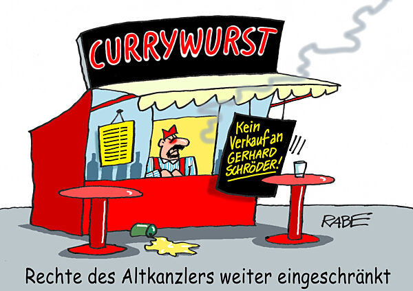 Currywurstsanktion gegen Altkanzler Schroeder
