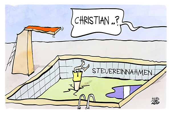 Lindner rechnet muss mit sinkenden Steuereinnahmen rechnen