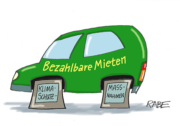 Auto mit Standbeinen