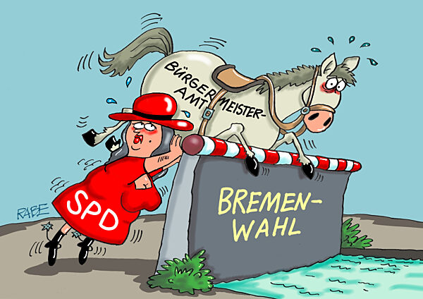 Gaul auf Tante SPD