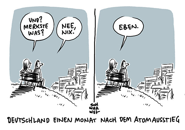 Ein Monat Atomausstieg : Der Strom wurde sogar billiger