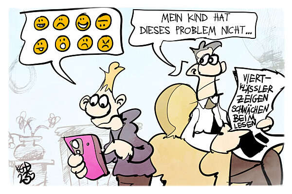 Viele Schueler zeigen Schwaechen beim Lesen