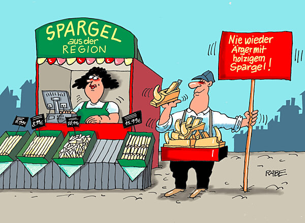 Veronika der Spargel waechst