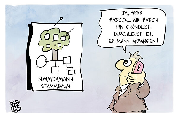 Verwandtschaftscheck fuer den neuen Staatssekretaer Nimmermann