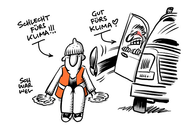 Letzte Generation : Autofahrer treten zerren und wuergen sog. Klimakleber