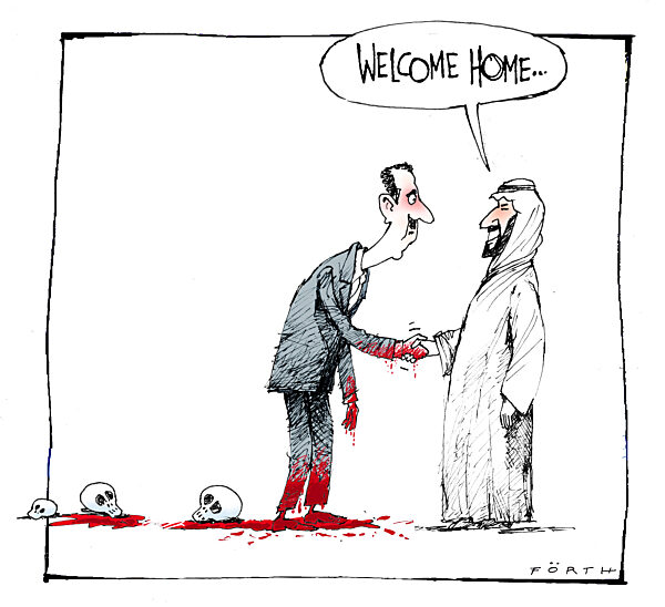 Assad mit Bruderkuss empfangen