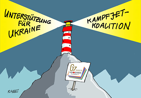 Gipfel mit Leuchtspur