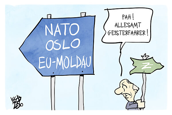 Alle Geisterfahrer ausser Putin