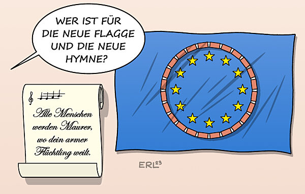 Neue Flagge und Hymne