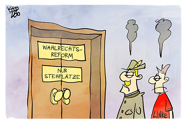 Linke und CSU sehen sich durch die Wahlrechtsreform benachteiligt