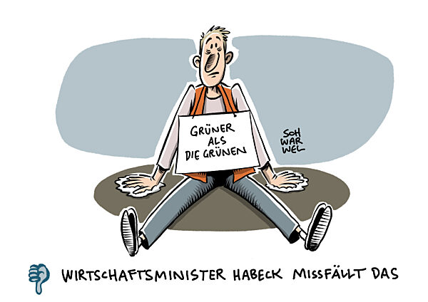 Kritik v. Wirtschaftsminister Habeck : Letzte Generation schadet Klimaschut