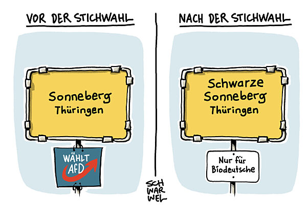 Sonneberg in Thueringen : Erster AfD-Landrat ? Stichwahl entscheidet