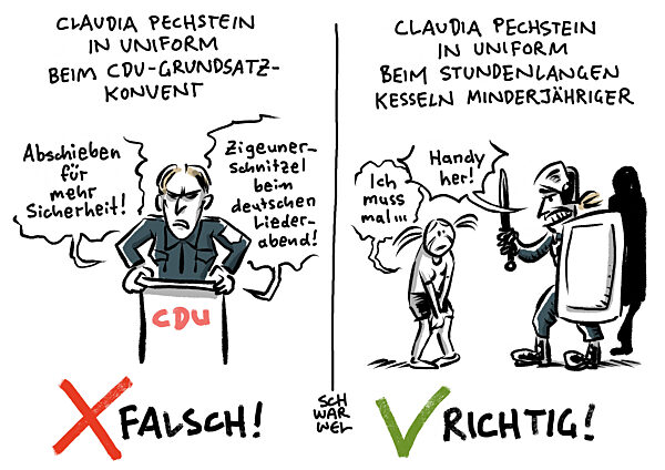 Umstrittene Rede bei CDU-Konvent : Bundespolizei prueft Pechsteins Auftritt